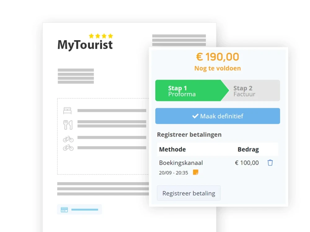 facturen accommodatie