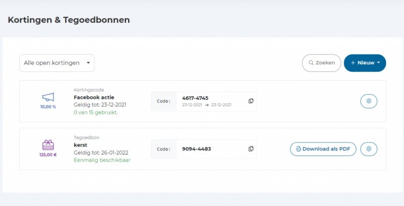 Hotel kortingscodes systeem