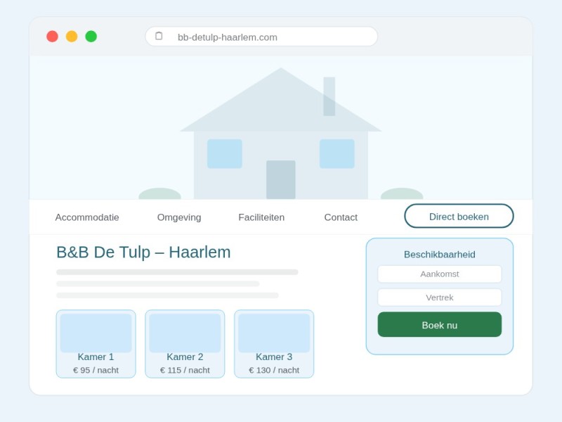 b&B website maken
